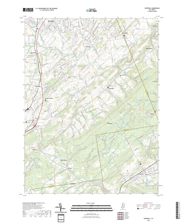 Hopewell topographic map thumbnail