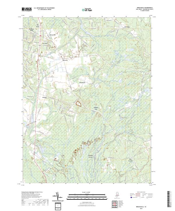 Indian Mills topographic map thumbnail