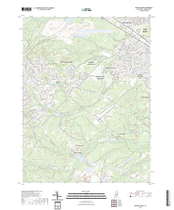 Keswick Grove topographic map thumbnail