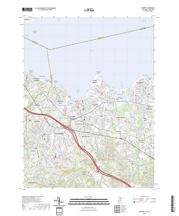 Keyport topographic map thumbnail