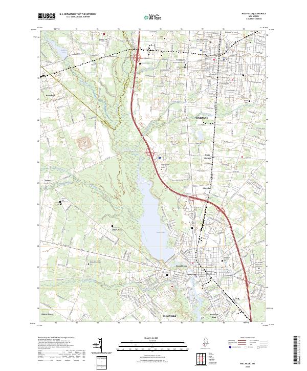 Millville topographic map thumbnail
