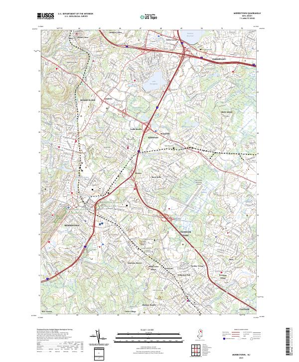 Morristown topographic map thumbnail
