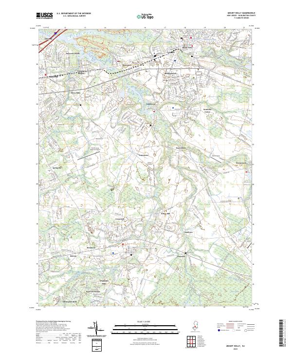 Mount Holly topographic map thumbnail