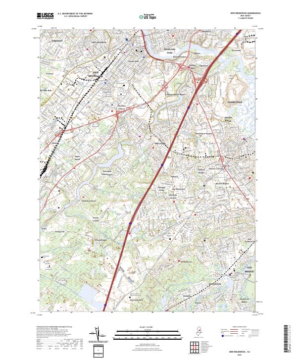 New Brunswick topographic map thumbnail
