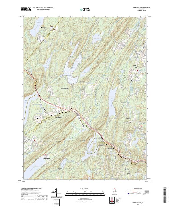 Newfoundland topographic map thumbnail