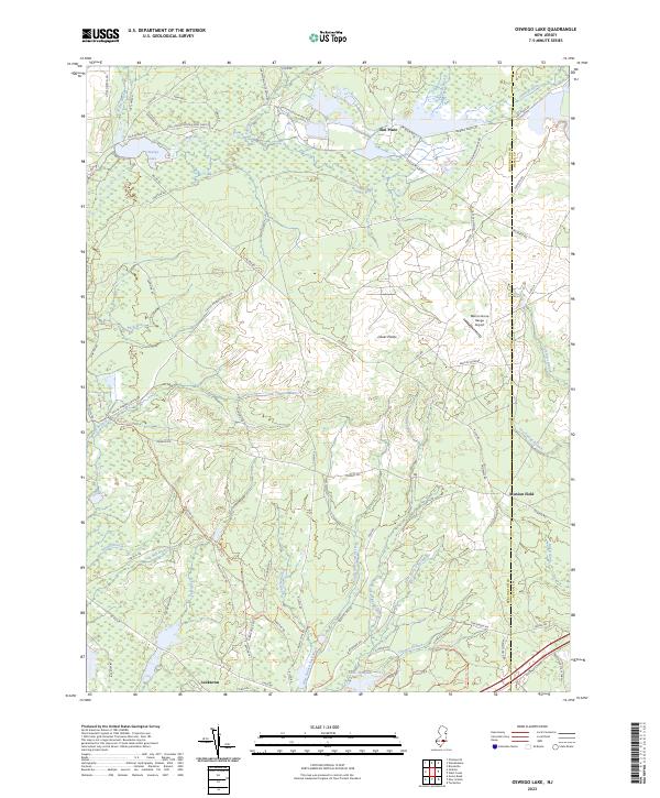 Oswego Lake topographic map thumbnail