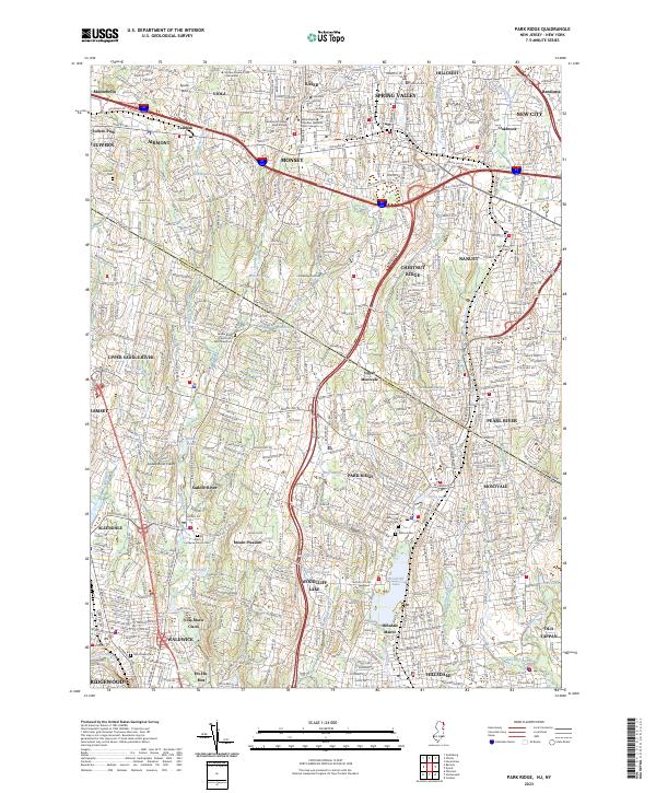 Park Ridge topographic map thumbnail