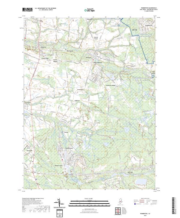 Pemberton topographic map thumbnail