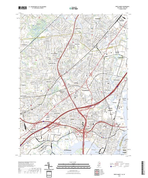 Perth Amboy topographic map thumbnail