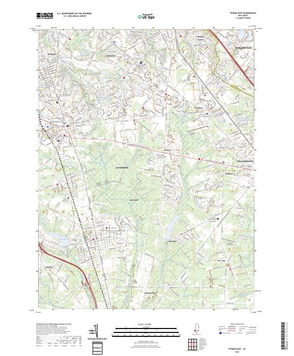 Pitman East topographic map thumbnail