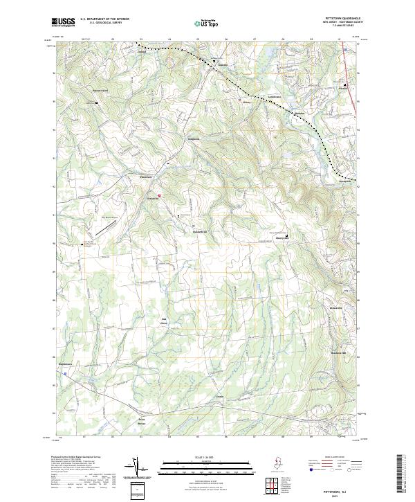 Pittstown topographic map thumbnail