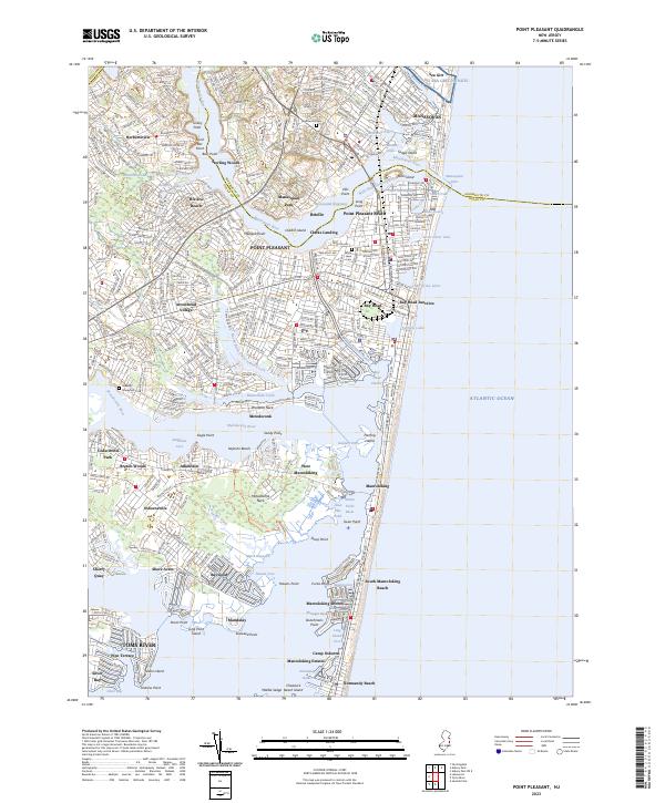 Point Pleasant topographic map thumbnail