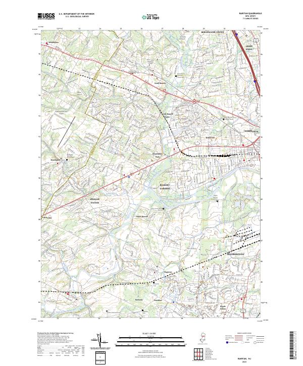 Raritan topographic map thumbnail