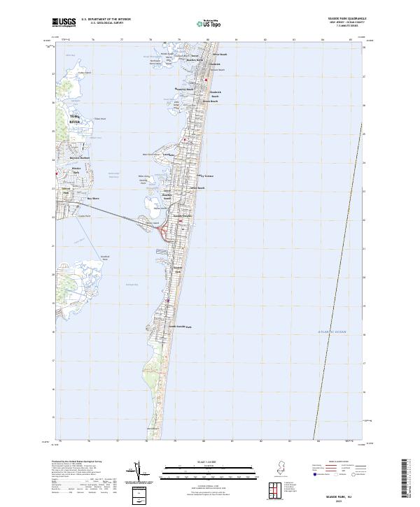 Seaside Park topographic map thumbnail