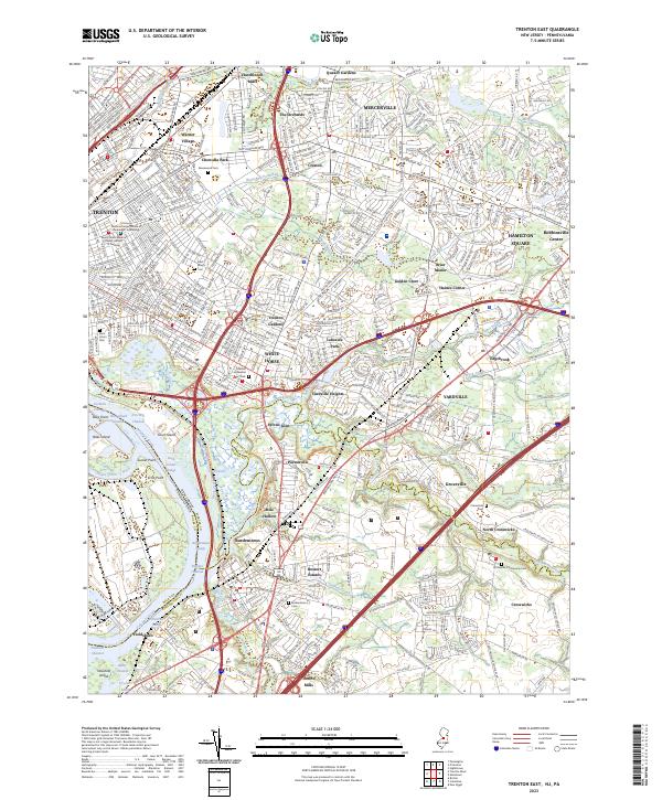 Trenton East topographic map thumbnail