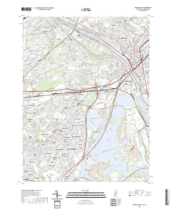 Trenton West topographic map thumbnail