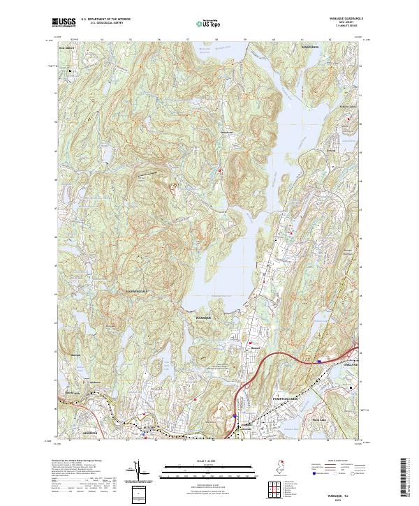 Wanaque topographic map thumbnail
