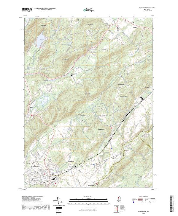 Washington topographic map thumbnail