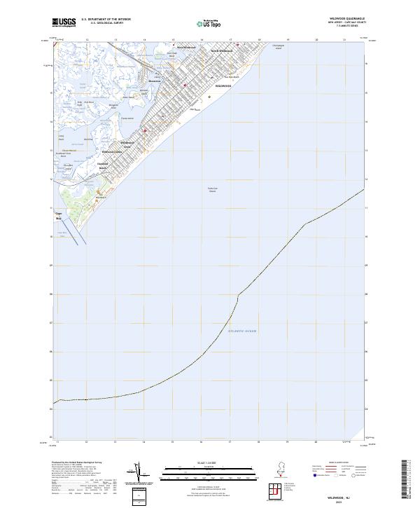 Wildwood topographic map thumbnail