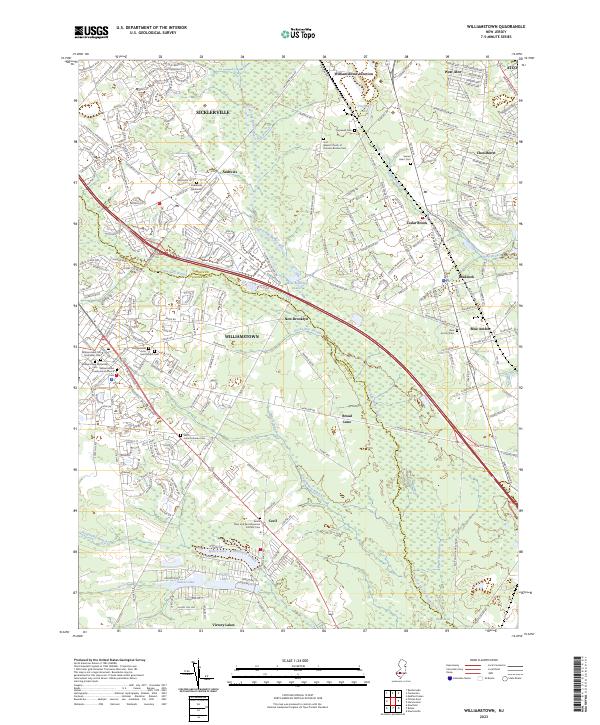 Williamstown topographic map thumbnail