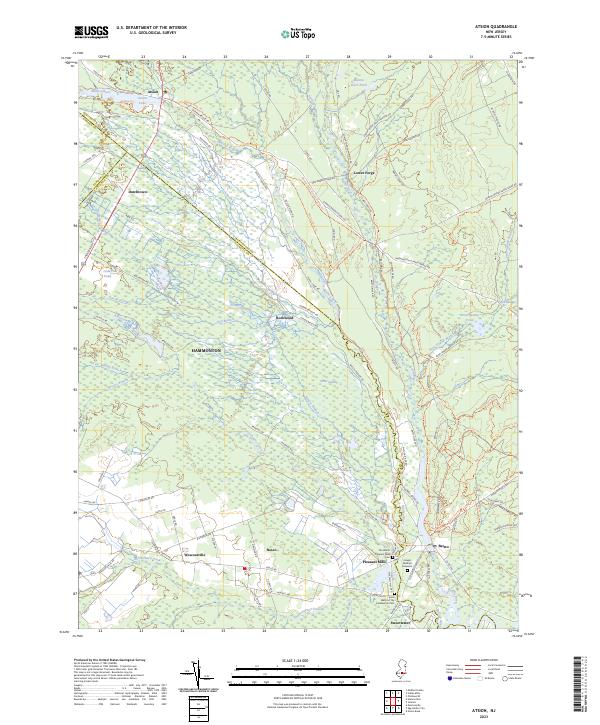 Atsion topographic map thumbnail