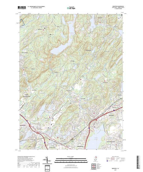 Boonton topographic map thumbnail