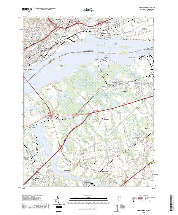Bridgeport topographic map thumbnail