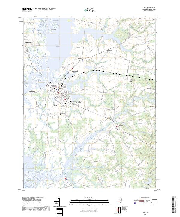 Salem topographic map thumbnail