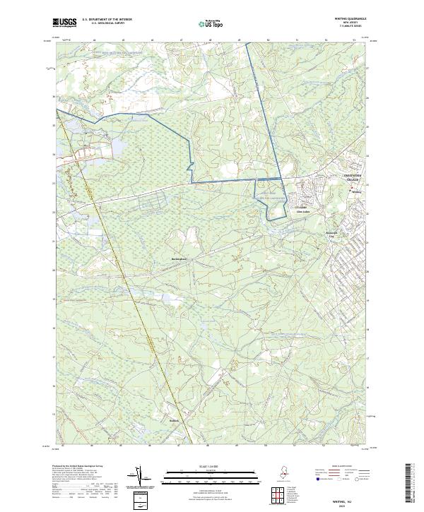 Whiting topographic map thumbnail