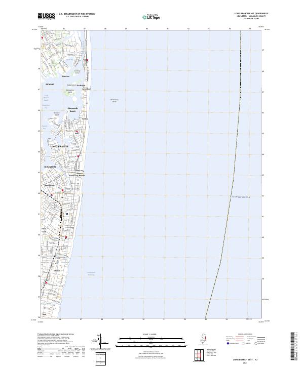 Long Branch East topographic map thumbnail