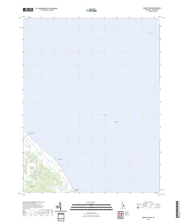 Bennetts Pier topographic map thumbnail