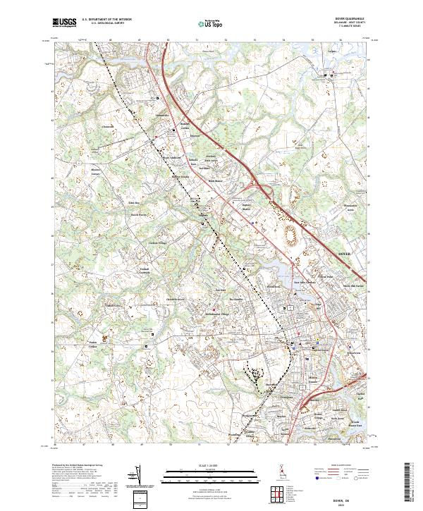 Dover topographic map thumbnail