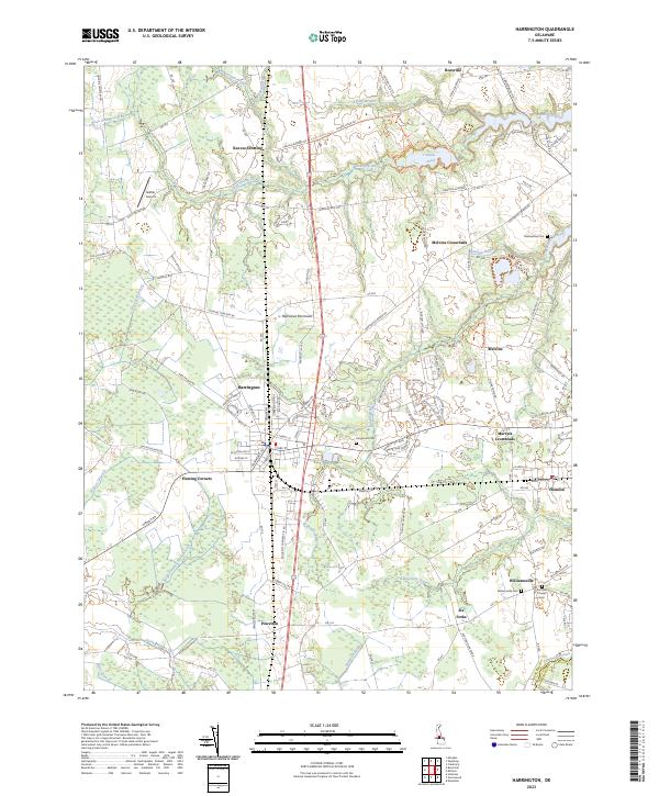 Harrington topographic map thumbnail