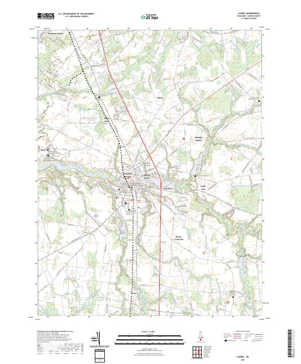 Laurel topographic map thumbnail