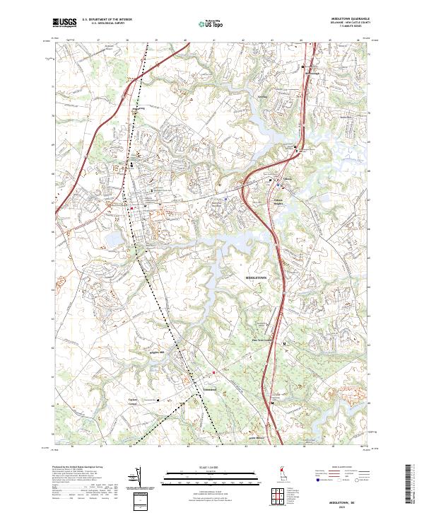 Middletown topographic map thumbnail