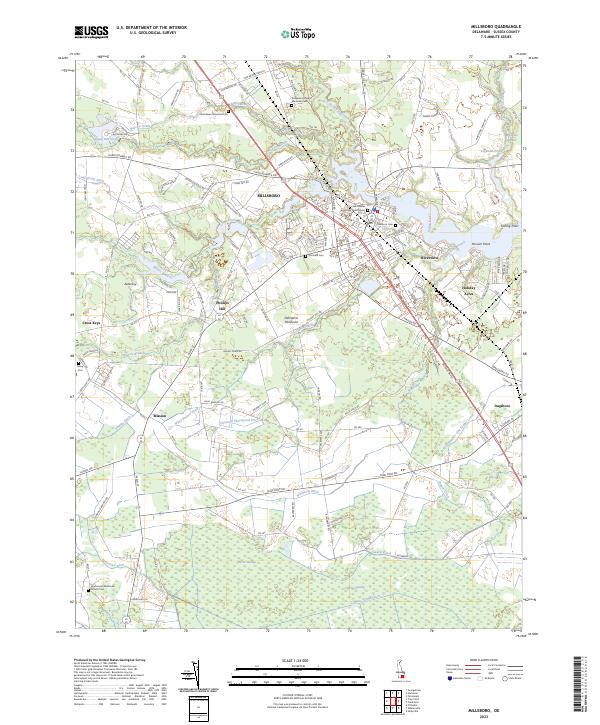 Millsboro topographic map thumbnail