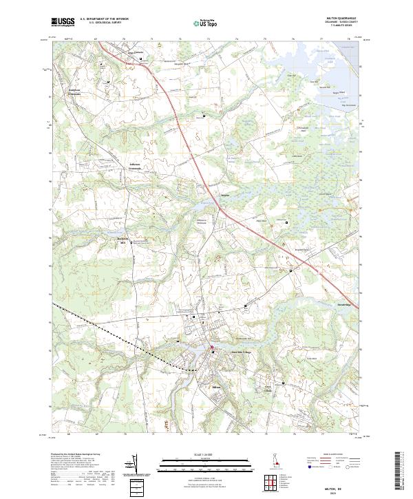 Milton topographic map thumbnail