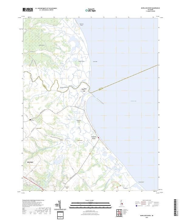 Mispillion River topographic map thumbnail