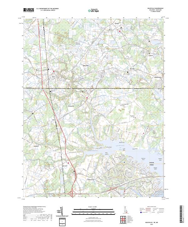 Selbyville topographic map thumbnail
