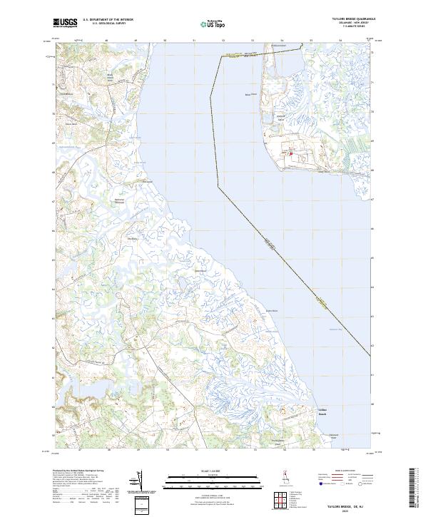 Taylors Bridge topographic map thumbnail