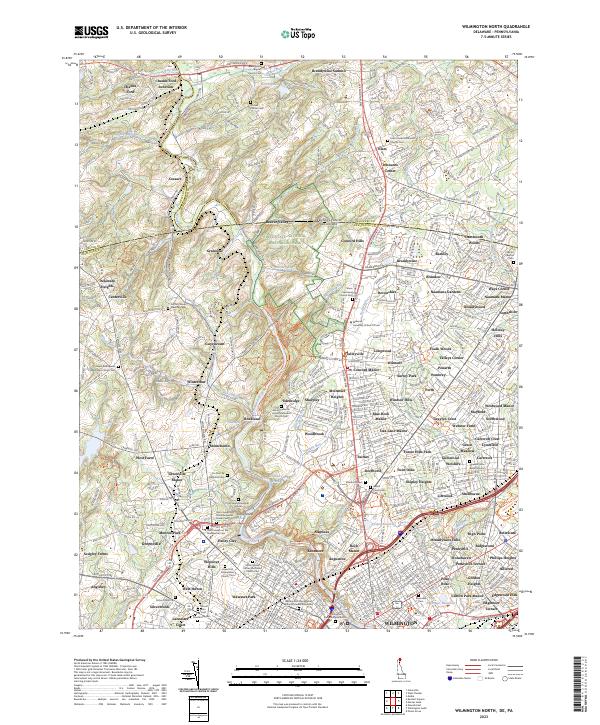 Wilmington North topographic map thumbnail