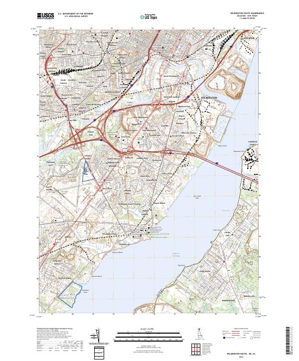 Wilmington South topographic map thumbnail