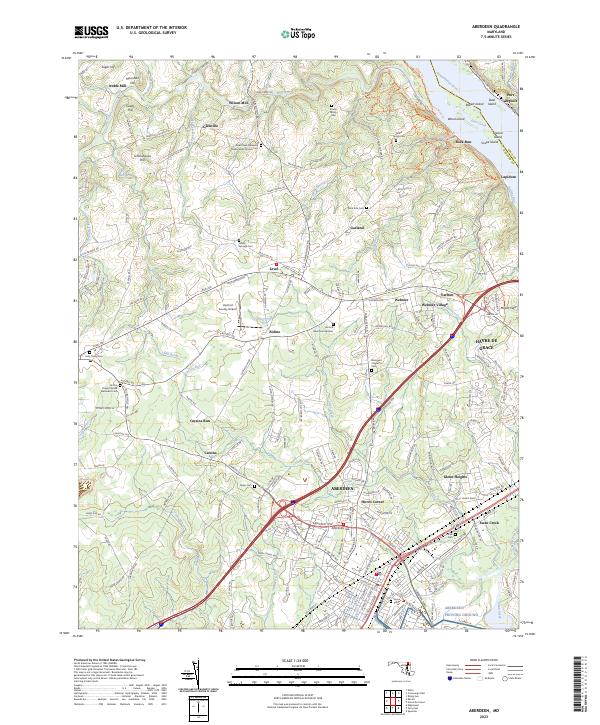 Aberdeen topographic map thumbnail