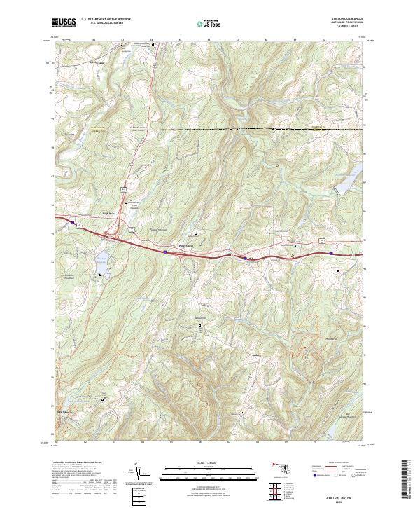 Avilton topographic map thumbnail