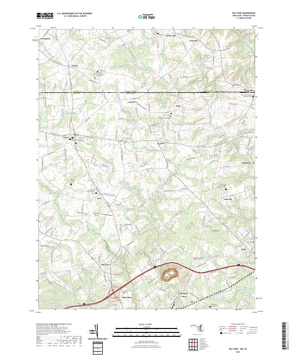 Bay View topographic map thumbnail