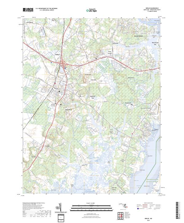 Berlin topographic map thumbnail