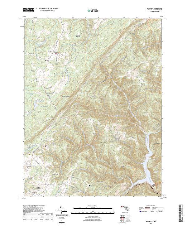 Bittinger topographic map thumbnail