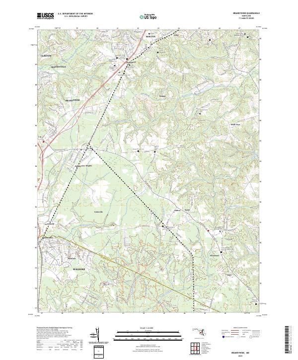 Brandywine topographic map thumbnail