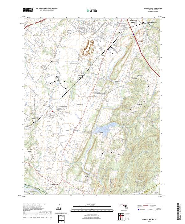 Buckeystown topographic map thumbnail