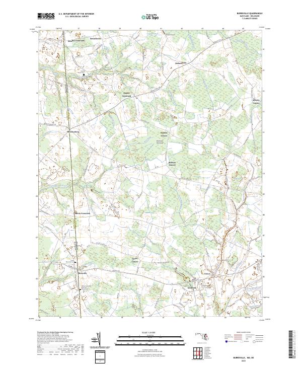 Burrsville topographic map thumbnail